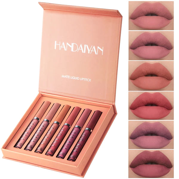 Kit 6 Batons Beauty Lip Handaiyan - 16h de Duração