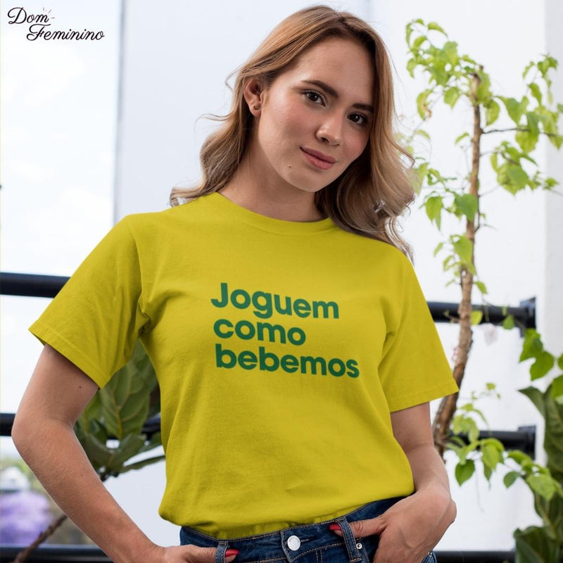 Camiseta com Frases Tema Copa Brasil 2022